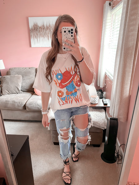 long live cowgirls graphic tee