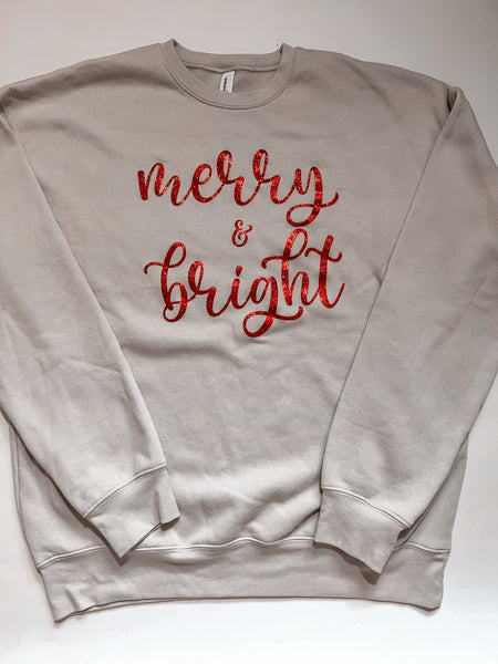 merry & bright sweatshirt