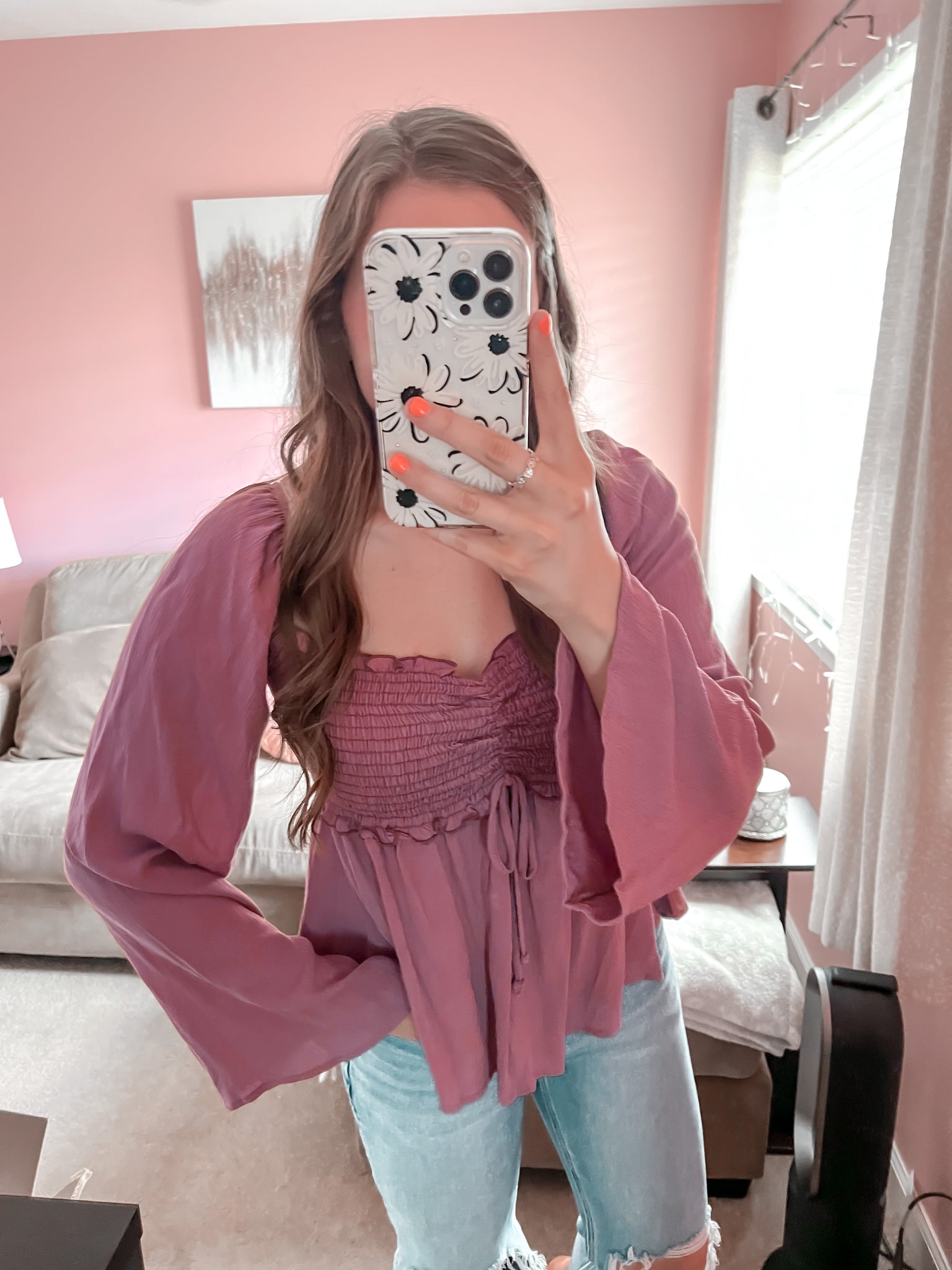 dreaming of you mauve top