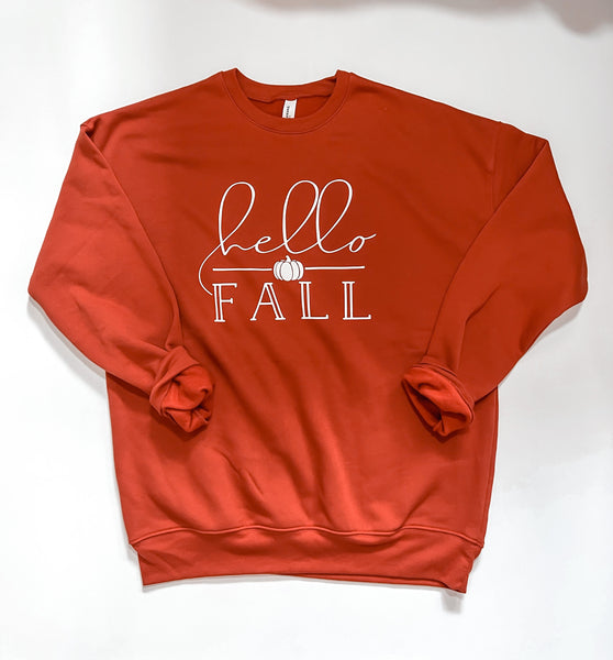 hello fall sweatshirt