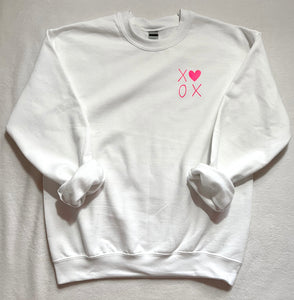 mini xoxo crewneck sweatshirt